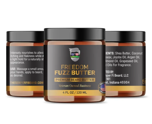 Freedom Fuzz Butter is one of The Semper Fi Beard's Premium Beard Butter.