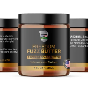 Freedom Fuzz Butter is one of The Semper Fi Beard's Premium Beard Butter.