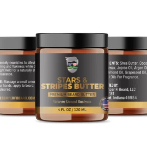Stars & Stripes Butter is one of The Semper Fi Beard's Premium Beard Butter.