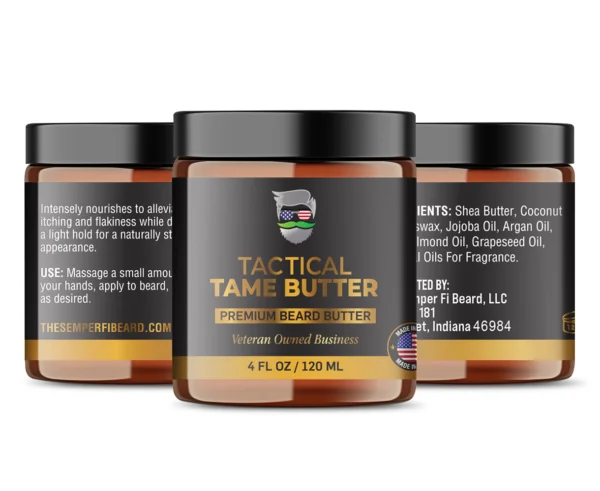 Tactical Tame Butter is one of The Semper Fi Beard's Premium Beard Butter.