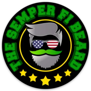 The Semper Fi Beard Sticker